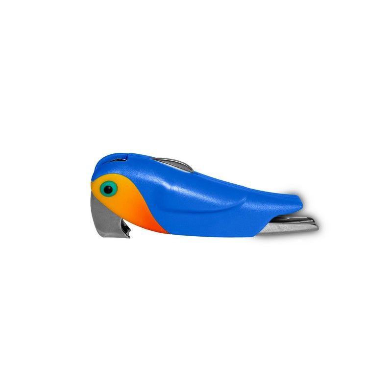 Apribottiglie pappagallo blu