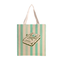 Borsa tote personalizzabile in cotone 100% con sardine: Blu