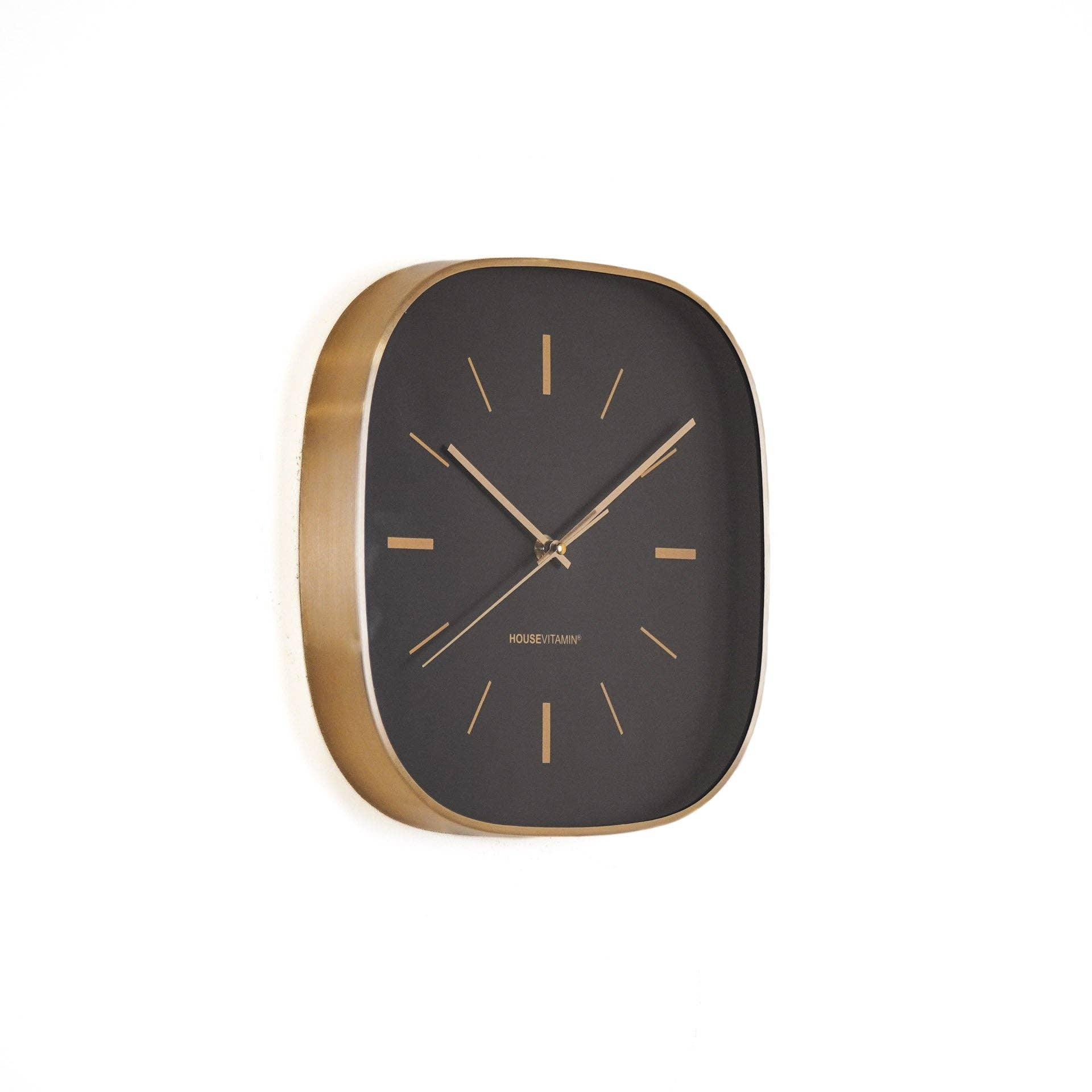 Orologio HV Quadrate Stripes - Nero -29x4,3x30 cm