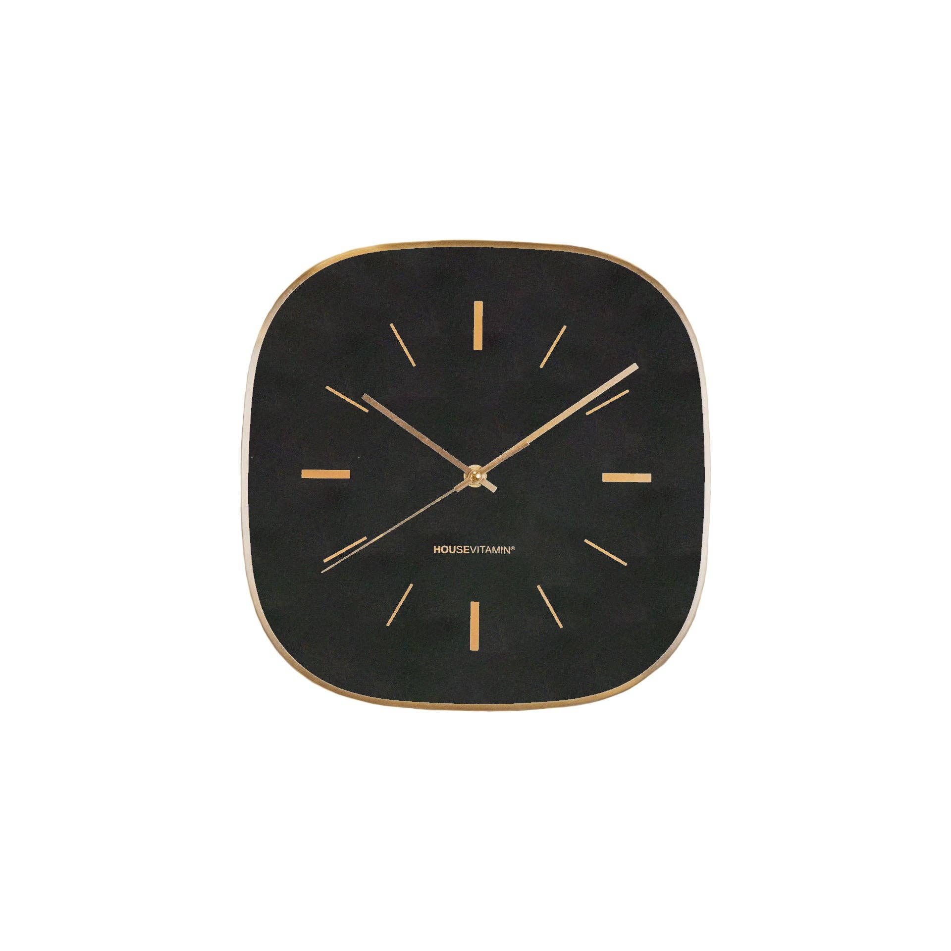 Orologio HV Quadrate Stripes - Nero -29x4,3x30 cm