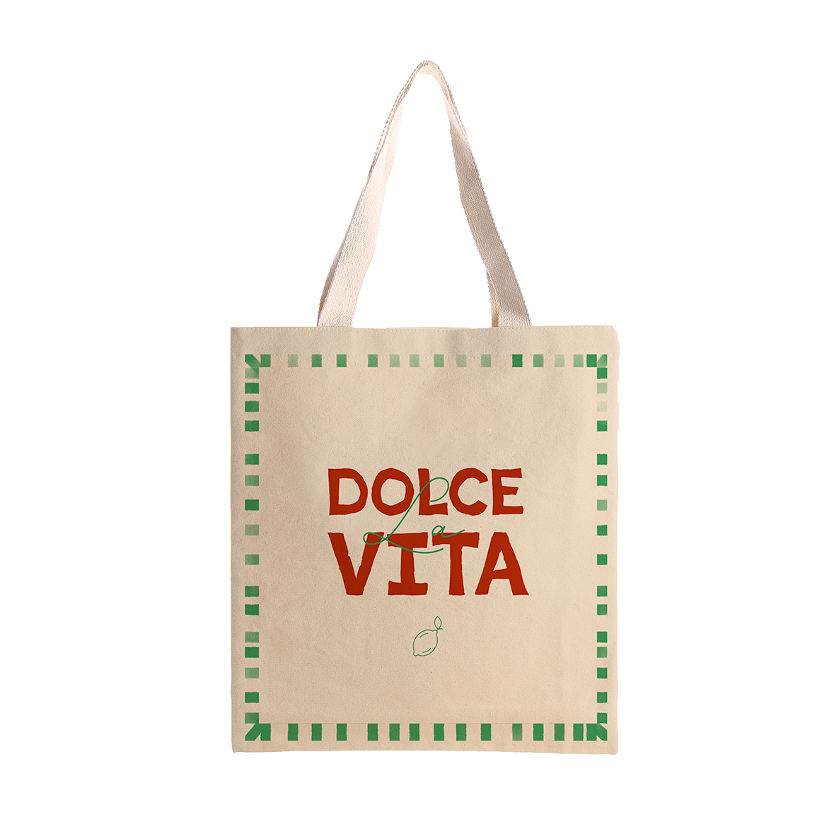 Borsa in cotone 100% « Dolce Vita »