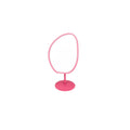 Specchio da trucco rotondo rosa - 16,5 x 12 x 31,5 cm