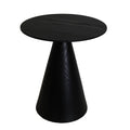Tavolino Laterale -Rotondo- MDF - Nero - 40x40x44cm