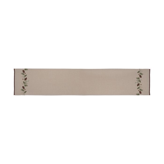 Autumn Runner 100% cotone con ricamo 35 x 180 cm