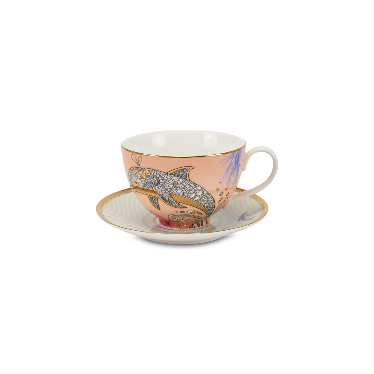 TAZZA COLAZIONE C/P DELFINO