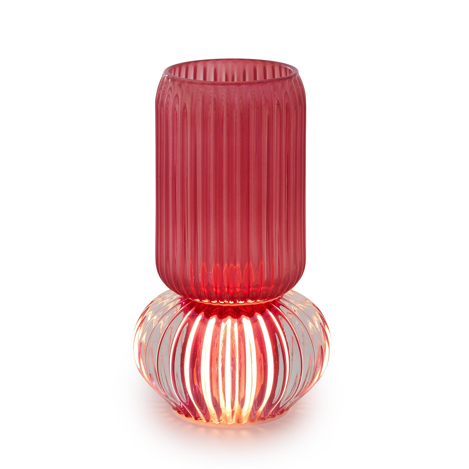 VASO ROSSO CARDINALE C/LUCE LED