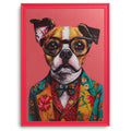 QUADRO CANE FUCSIA