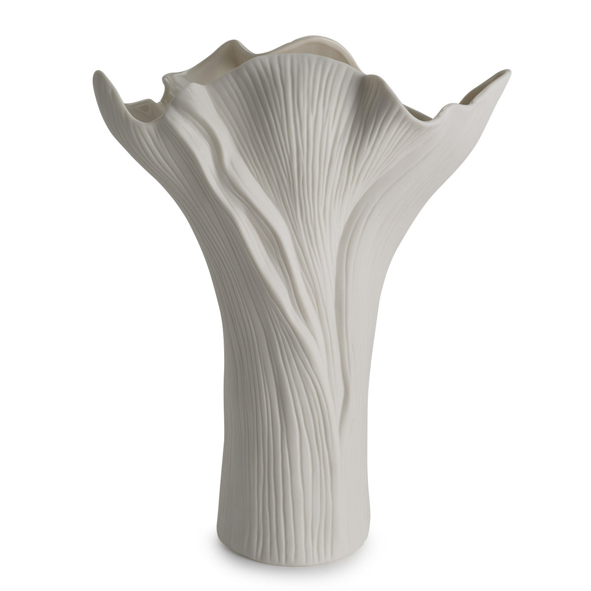 VASO FOGLIA BIANCO