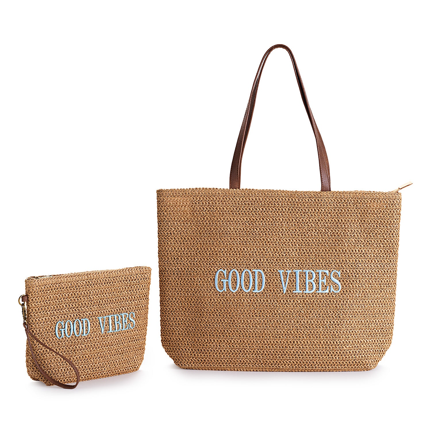 BORSA “GOOD VIBES” CON POCHETTE