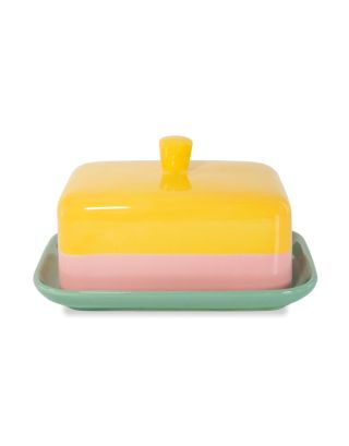 Burriera in stoneware. Versione verde