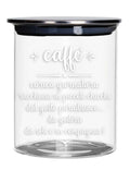 BARATTOLO CAFFE VETRI C/TAPPO METAL