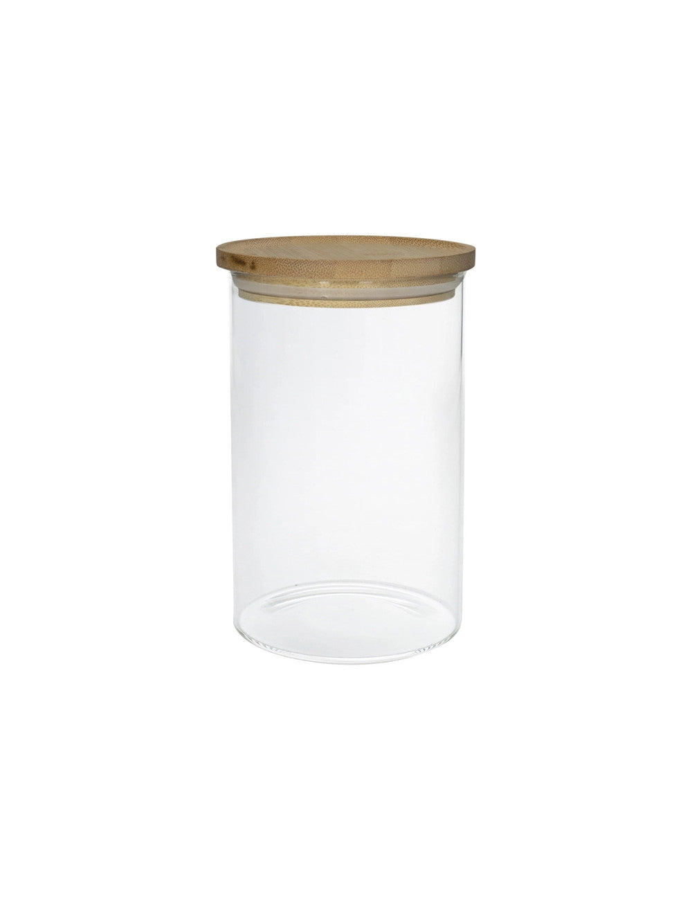 BARATTOLO VETRO BOROSILICATO C/COPERCHIO BAMBOO 1100ML