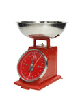 BILANCIA VINTAGE ROSSO OPACO INOX