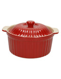 COCOTTE ROSSA C/COPERCHIO CERAMICA