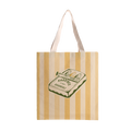 Borsa tote personalizzabile in cotone 100% con sardine: Giallo