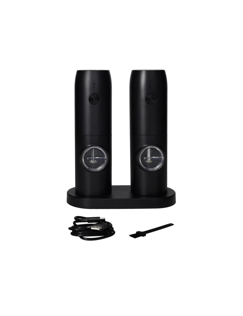 MACINA SALE/PEPE ELETTRICO RICARICABILE C/SUPPORTO SET 2PZ ABS