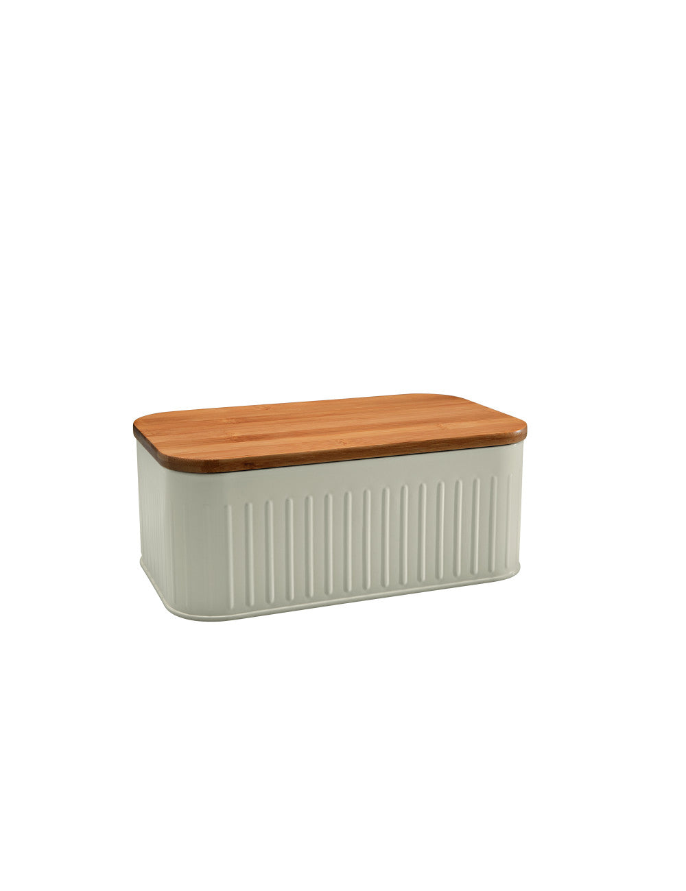 PORTAPANE AVORIO METAL C/TAGLIERE BAMBOO