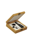 SET DEGUSTAZIONE VINO 3 PZ C/COFANETTO BAMBOO