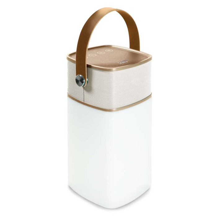 Speaker bluetooth con luce LED colore Gold