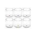 Set 6 bicchieri in vetro borosilicato