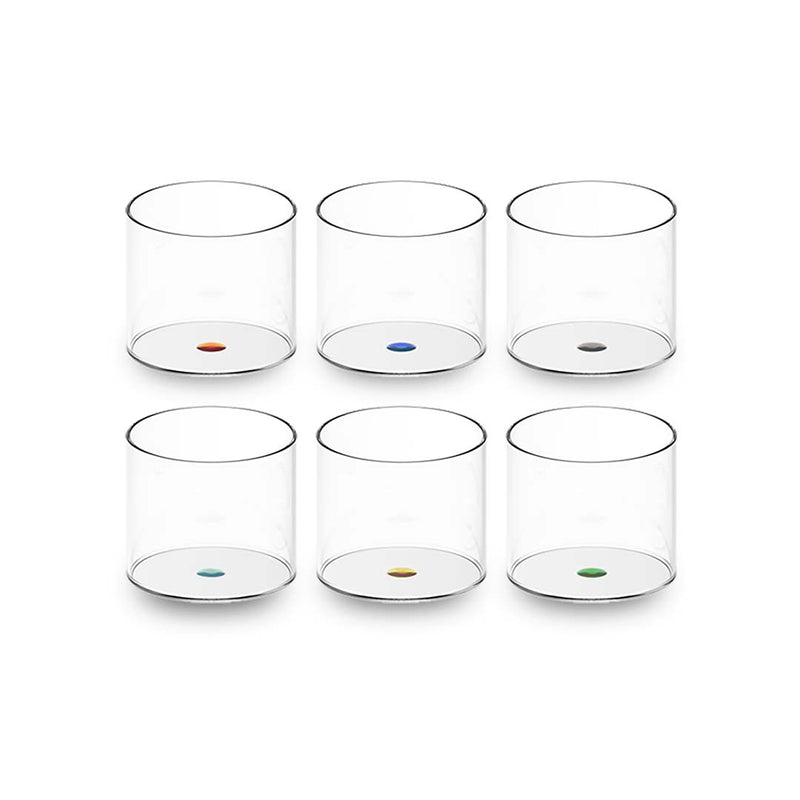 Set 6 bicchieri in vetro borosilicato