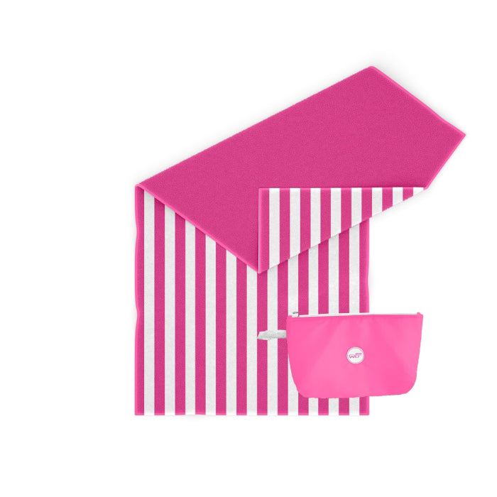 Set pochette termica e asciugamano colore Rosa