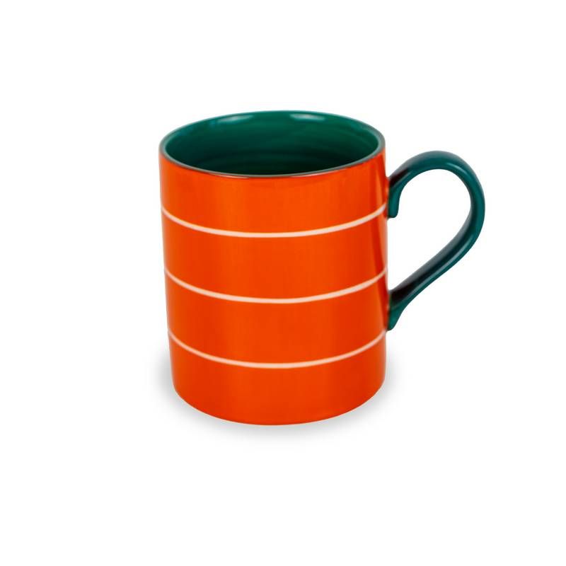 Mug 400 ml in stoneware - Arancione