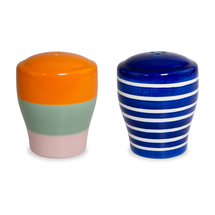Set sale e pepe in stoneware. Versione B.